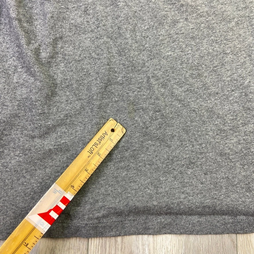 Abercrombie & Fitch Shirt Mens XL Gray Muscle Henley Short Sleeve Men VINTAGE * - Image 4 of 4