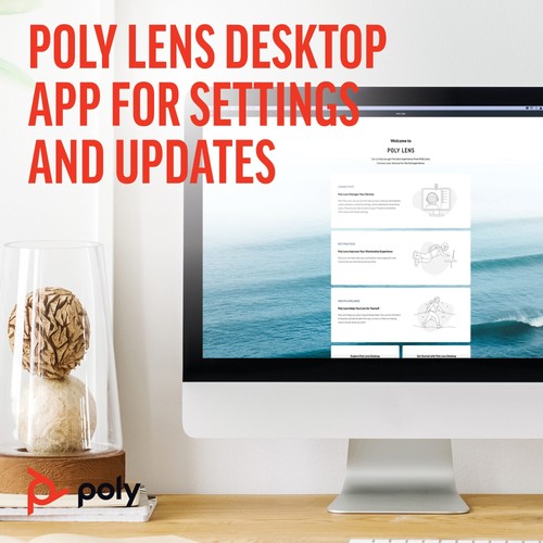 Poly Sync 40+ Microsoft Teams Certyfikowany głośnik USB-A USB-C + BT700 USB-A - Zdjęcie 3 z 9