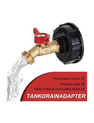 275-330 Gallonen IBC Tote Wassertank Adapter, 2" Grobgewinde, IBC Tote Adapter... - Bild 8 von 10