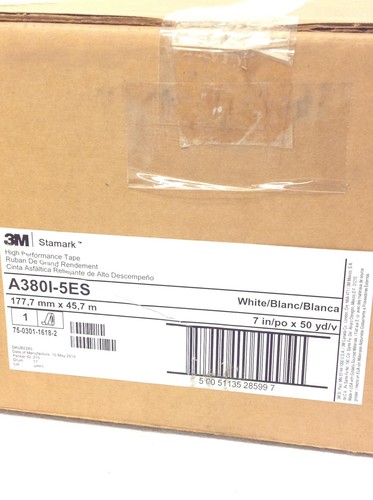 NEW 3M Stamark High Performance Contrast Marking Tape A380I-5ES, 7 in x 50 Yard - Picture 11 of 13
