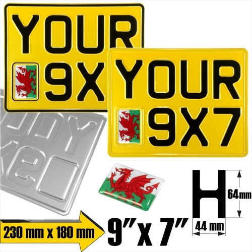 9x7 Show Pressed Number Plate Novelty Kids Door Car Motorcycle Bike 3D Gel Badge - Picture 62 of 98