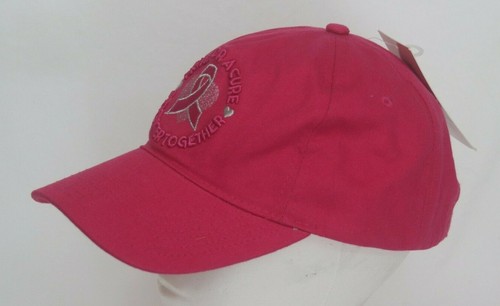 Breast Cancer Awareness Baseball Cap Hat Fight For A Cure Stronger Together - Picture 3 of 6