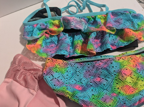 Justice Girls Lot of 2 Swimsuit Size L (14-16) New - Picture 3 of 3