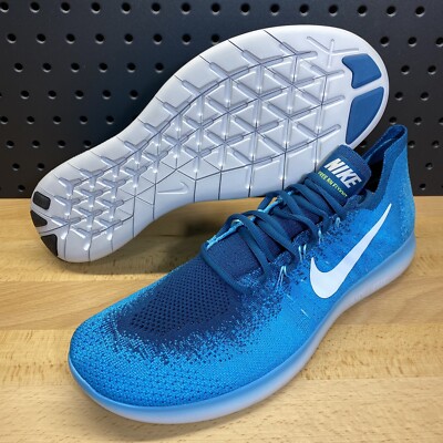 Nike Free RN Flyknit 2017 Running Shoes Blue Lagoon 880843-400 Menâs Size 9 | eBay