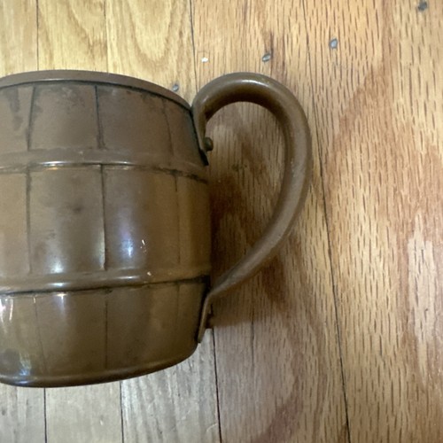 VTG Antique WEST BEND Solid Copper Mug Barrel Keg Handle Moscow Mule Cup - Picture 3 of 12