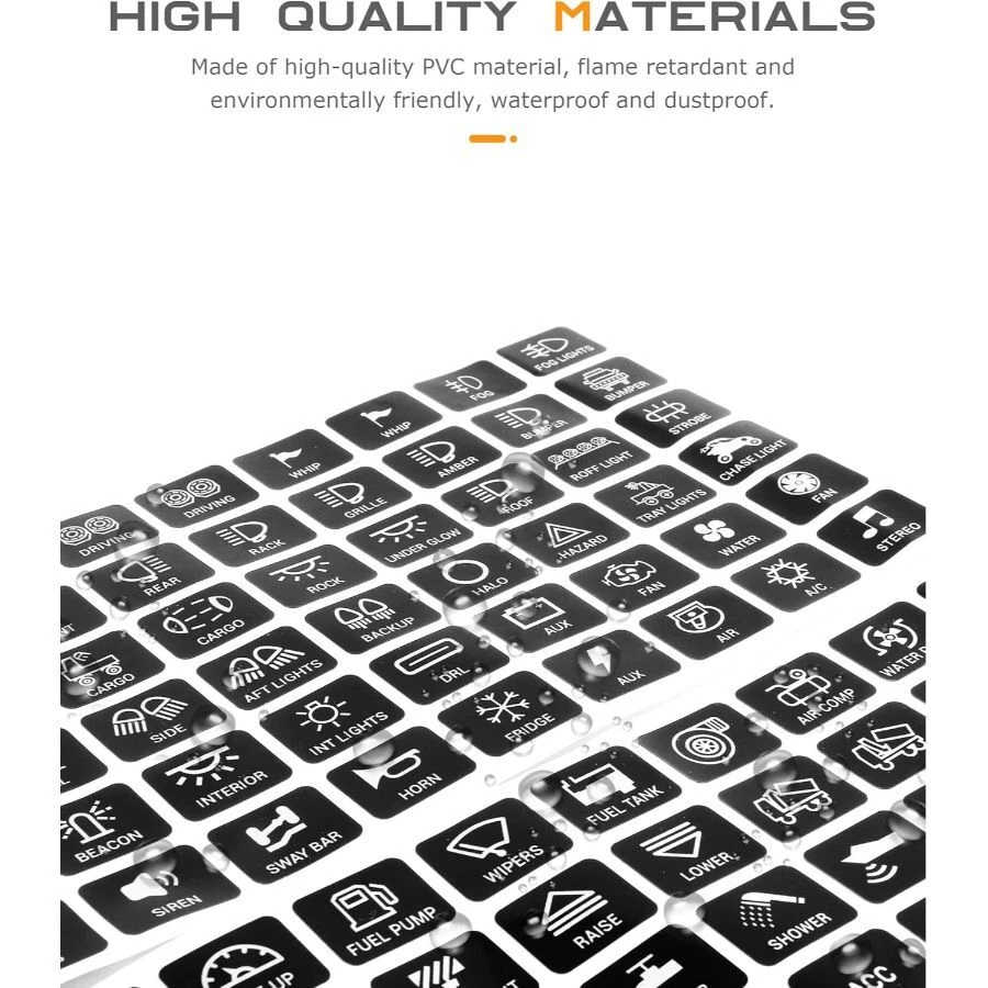 120 PIEZAS Pegatinas Botón Coche, Pegatinas Panel Interruptor, Accesorios Coche, Salpicadero St Foto 3 de 4