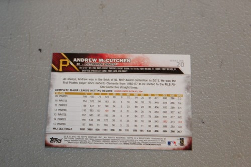 2016 Topps Baseball Card Complete Finish Fill Your List Set U-Pick #1-250 - Picture 38 of 497
