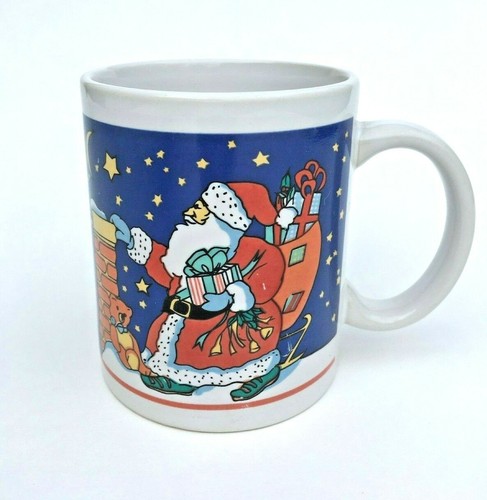 Santa on the Roof Christmas Coffee Mug - Picture 3 of 6