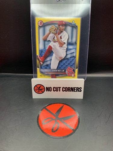 2025 Bowman Chen-Wei Lin 1st Bowman Yellow /75 St. Louis Cardinals BP-141