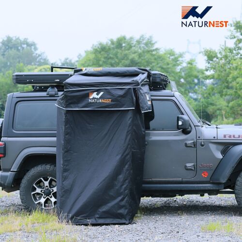 Naturnest Car Shower Tent Pop Up Bathroom Toilet Tent Rooftop Awning for Camping - Picture 2 of 12
