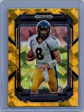 2023 Panini Prizm Draft Picks - Gold Ice Prizm #2 Aaron Rodgers