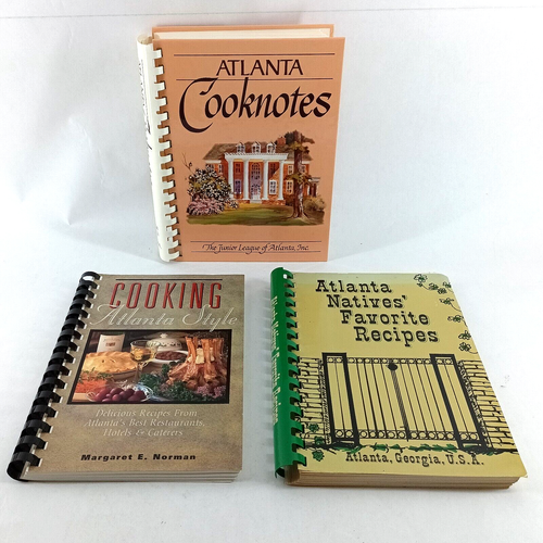 Lot of 3 Atlanta Cookbooks - Cooking Atlanta Style, Atlanta Natives, Atlanta Coo - Imagen 1 de 15