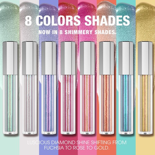 Frauen Mädchen Lip Glasur Mode Lippen leuchten Party Lipgloss feuchtigkeitsspendend schillernd 1 Stück - Bild 5 von 24