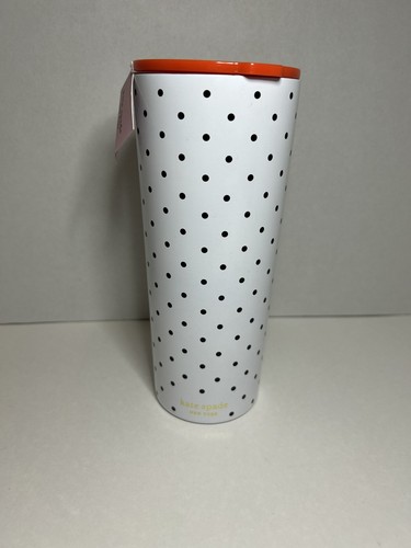 Kate Spade 24 oz Polka Dot Monogram D Sparks Of Joy Travel Tumbler NEW! - Picture 5 of 5