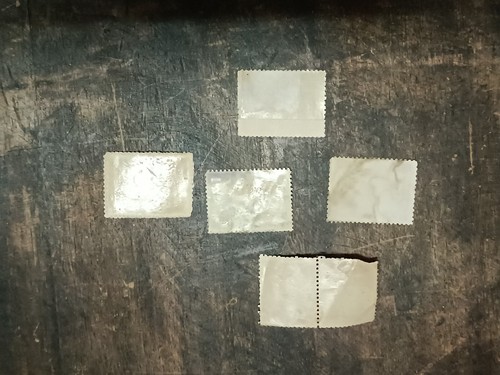 SELLOS POSTALES DE LA INDIA DE AZAD TRASERO LOTE DE SEIS SELLOS PERFORADOS SUBHASH BOSE - Imagen 3 de 4