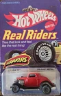 🔥🔥Vintage Hotwheels Real Riders/Red/3 Window '34/2 Door/Grey Hubs/Hirakers🔥🔥
