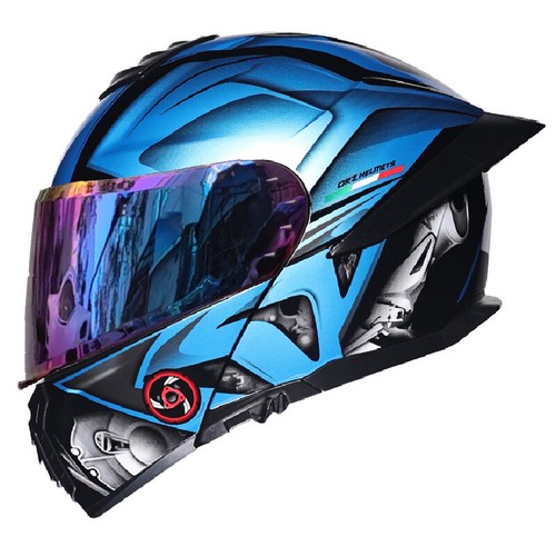 DOT Bluetooth Flip Up Motorcycle helmet Dual Lens Motorbike Modular Helmet - Picture 42 of 60