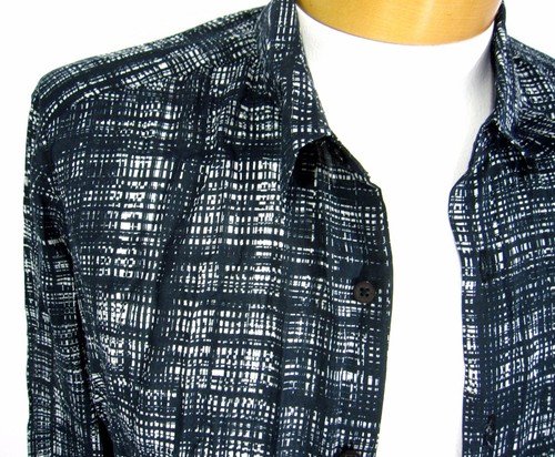 ONE BXWD LOS ANGELES NWT 100% COTTON CASUAL SHIRT SIZE L LARGE BLACK WHITE - Picture 3 of 8