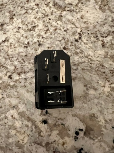 Blue Inlet Male Power Socket with Fuse Switch 10A 250V IEC320 C14 - Picture 6 of 24