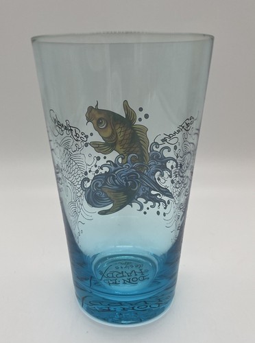 Don Ed Hardy Colored Glass Pint Cups Tiger Cobra Bulldog Koi Christian Audiger - Picture 15 of 24