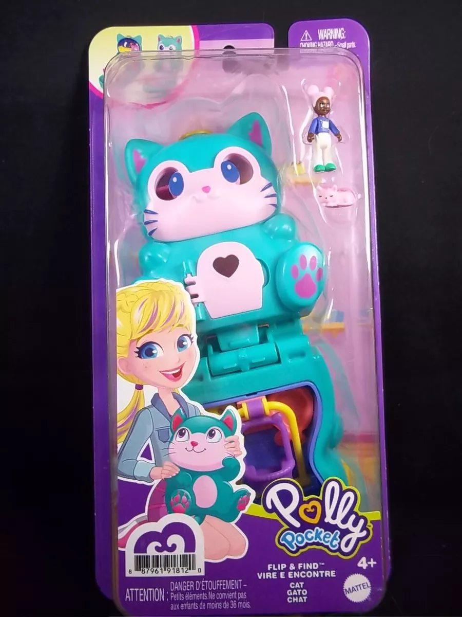 Polly Pocket Flip and Find CAT compact NEW