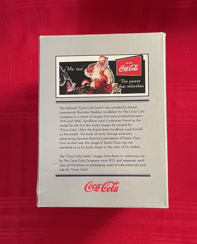 Coca-Cola Babbo Natale Musical Snow Globe Treno si muove intorno alla base Punzone 2001 - Foto 15 di 15