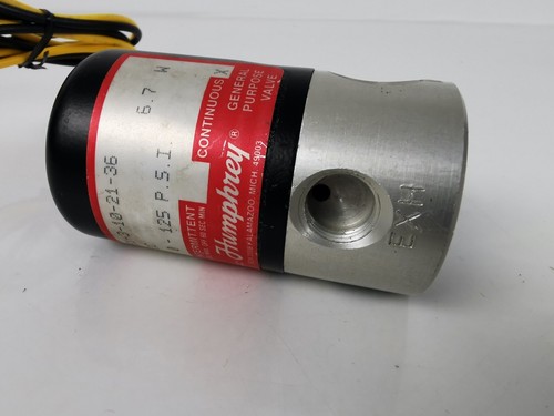 Humphrey Solenoid Air Valve 24VDC 1/16 Single SOL 2-3 Way 0621E1 Tyna-Myte - Picture 10 of 14