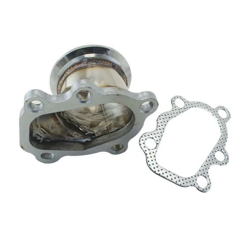 Adaptador de brida de 5 pernos a banda V banda 63 mm para GT25 GT28 T25 T28 Turbo Down Tube 5 pernos a 2,5" Foto 3 de 4