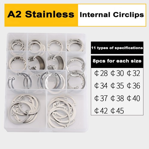 Internal Circlips Retaining Rings DIN 472 for Bores CirClip A2 Stainless/65Mn - Picture 15 of 140