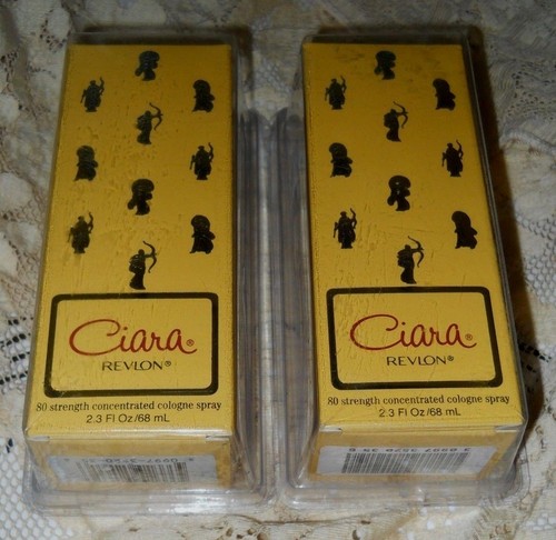 2 Bottles NOS Ciara ~ Revlon 80 Strength Concentrated Cologne Spray 2.3 oz NEW - Picture 6 of 6