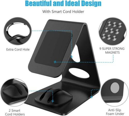 WixGear Metall Handy Schreibtisch Ständer Aluminium Halter Halterung für Telefon und Tablet - Bild 3 von 8