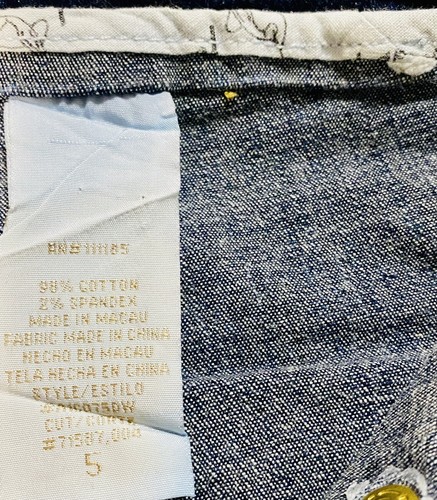 Baby Phat Vintage Denim Jean Capri Pants Women's Size 5 Dark Medium Wash Logo - Picture 5 of 10