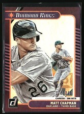 Matt Chapman 2021 Donruss #11 76/398 Career Stat Line Oakland Athletics