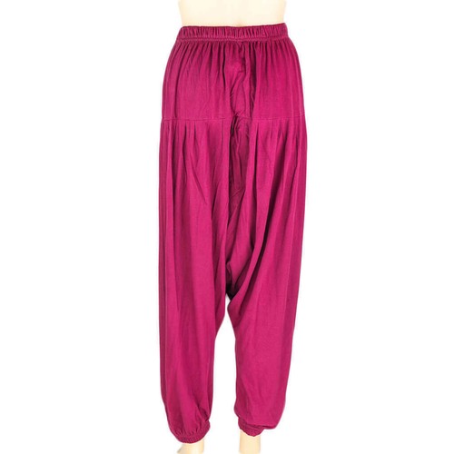 Drop Crotch Harem Pant - Maroon - Picture 2 of 3