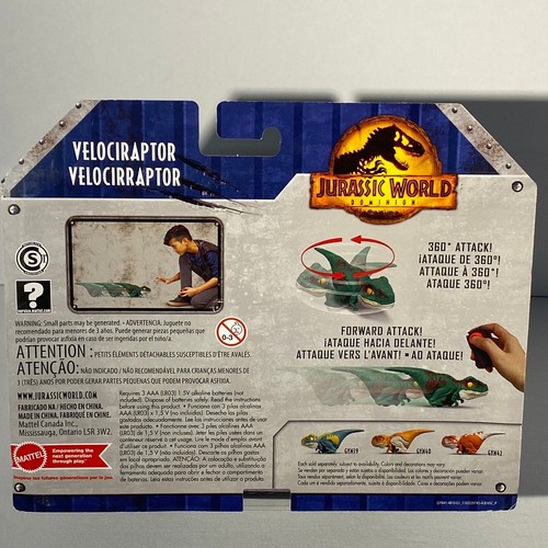 *NIB* Jurassic World UNCAGED Click Tracker Velociraptor - Picture 2 of 2