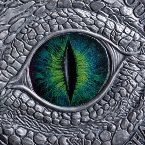 MONETA ARGENTO PURO POLMONE ORIENTALE DRAGONOLOGY 2024 2 OZ CAMERUN - Foto 4 di 6