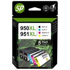 1-5PK 950XL 951XL Ink Cartridges Black Color For HP OfficeJet Pro 8600 8630 8620