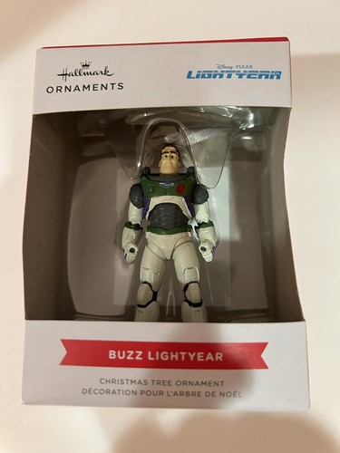 Disney Pixar BUZZ LIGHYEAR Toy Story Sello Adorno de Navidad Caja Blanca NUEVO - Imagen 3 de 3