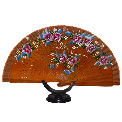 Handfächer Tanzfächer Taschenfächer Klappfächer Sommerfächer Blumen Hochzeit - Bild 4 von 32