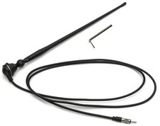 Marine Black Amfm Rubber Ducky 15 Inch Antenna Kit For Atv Boat Camper Go Kart M