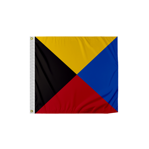 Promo Patriot's Nautical Signal Flag - Zulu Code Z - Maritime Communication Flag - Picture 22 of 49