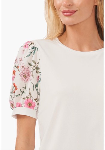 Top CECE manica a sbuffo tecnica mista taglia XS - Foto 3 di 3