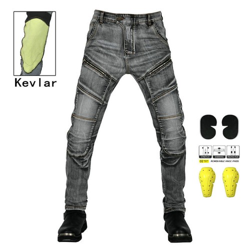 Motorrad Jeans Retro mit CE-Protektoren Knie Kevlar Damen & Herren - Bild 17 von 18