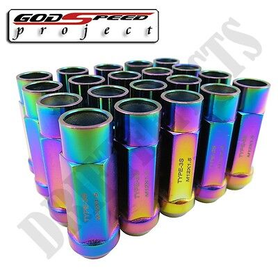 GSP NEO CHROME TYPE-3-X RIM STEEL LUG NUTS 55MM 20 PIECE M12 X 1.5 OPEN END JDM GSP NEO CHROME TYPE-3-X RIM STEEL LUG NUTS 55MM 20 PIECE M12 X 1.5 OPEN END JDM