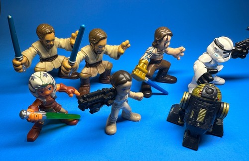 Star Wars Playskool Galactic Heroes Lot of 13 Figures DARTH VADER AHSOKA LUKE - Picture 2 of 3
