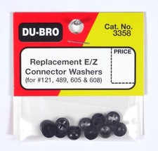 DU-BRO REPLACEMENT E/Z CONNECTOR WASHERS ( PACKAGE OF 12 )( CAT. # 3358 )