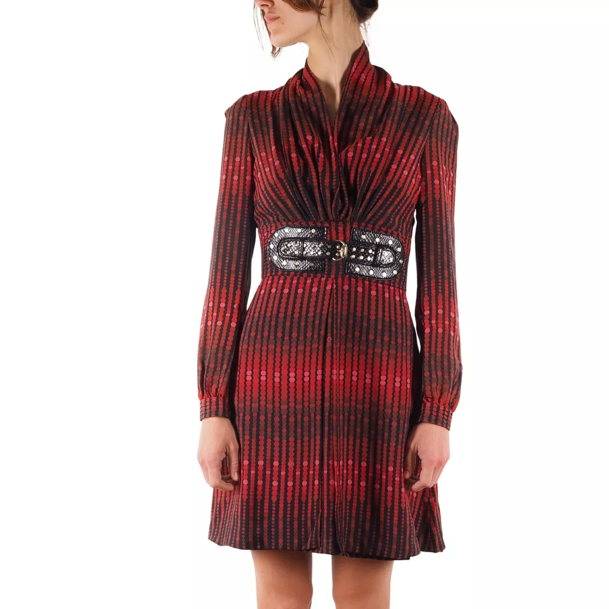 Gucci Patterned Dress Women's Red