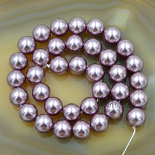 12mm Top Quality Czech Glass Pearl Round Loose Spacer Beads 16'' Strand - Picture 7 of 24