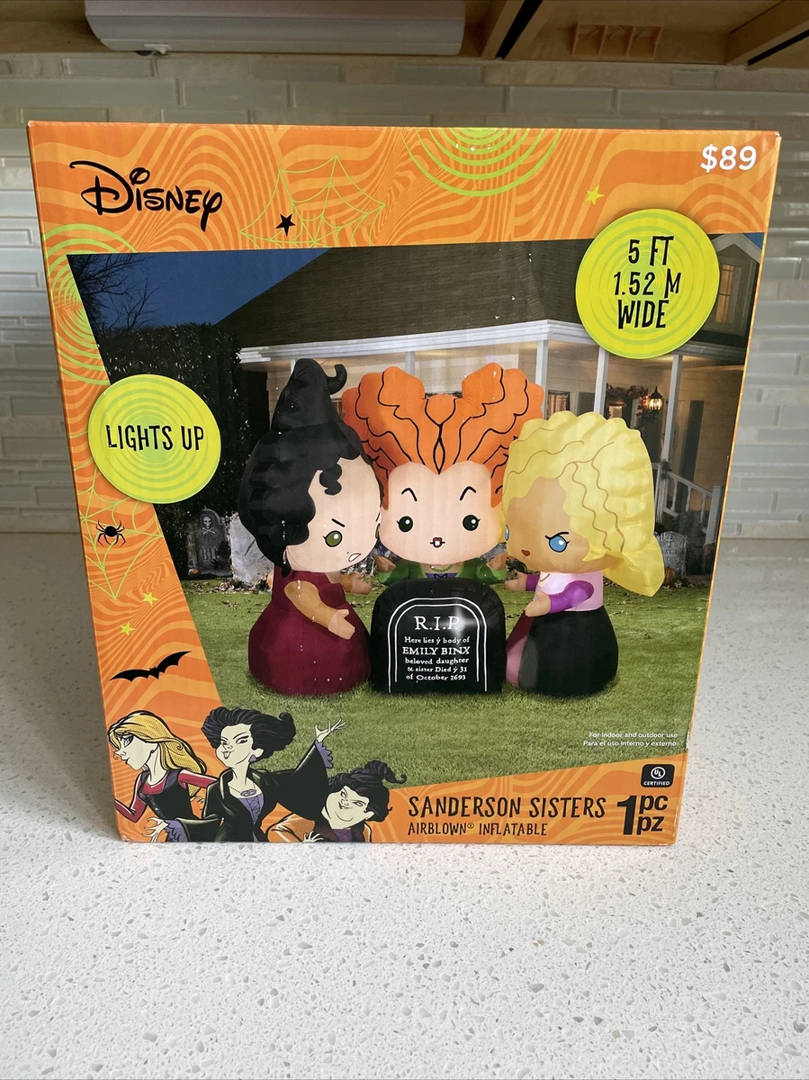 Disney Hocus Pocus 5ft Sanderson Sisters Halloween Airblown Inflatable