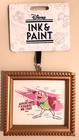 BNWT Disney Parks Ink & Paint Mr. Toad Canvas Framed Christmas Holiday Ornament